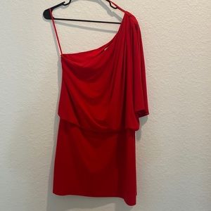 Jessica Simpson One Shoulder Red Dress Size L